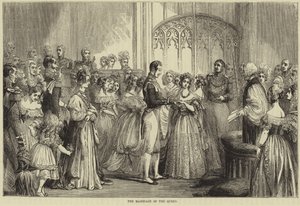 Die Hochzeit von Königin Victoria und Prinz Albert von Sachsen-Coburg und Gotha von English School