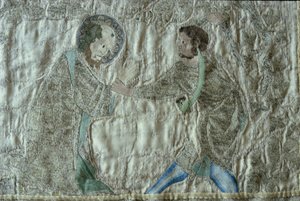 Das Martyrium eines Heiligen (Detail) von English School