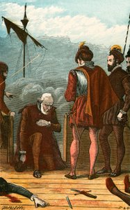 Der Kaufmann bittet den Admiral um Gnade von English School
