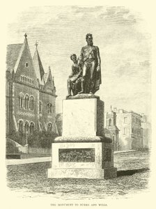Das Denkmal für Burke und Wills von English School