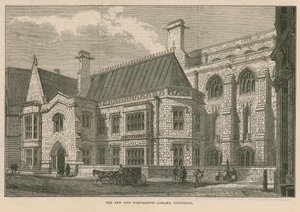 Die neue Stadtbibliothek, Guildhall, London von English School