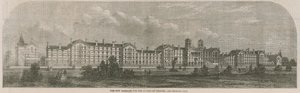 Die neuen Kasernen für die Wachen in Chelsea von English School