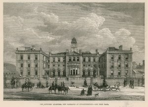 Die Offiziersquartiere in den neuen Kavalleriekasernen in Knightsbridge von English School