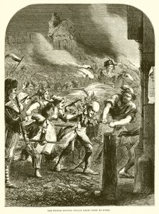 Das Volk treibt Foulon von Vitry nach Paris von English School