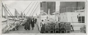 Das Promenadendeck auf der Titanic, aus 