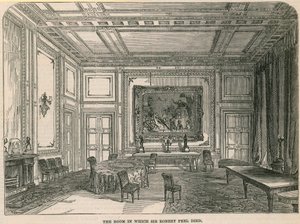 Das Zimmer, in dem Sir Robert Peel starb