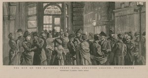 Der Ansturm auf die National Penny Bank von English School