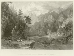 Die heilige Quelle des Ganges von English School
