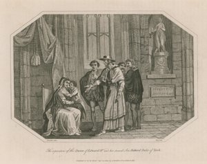 Die Trennung der Königin von Edward IV. und ihrem zweiten Sohn, Richard Herzog von York von English School