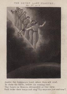 Die sieben letzten Plagen, Offenbarung XV, Vers 6