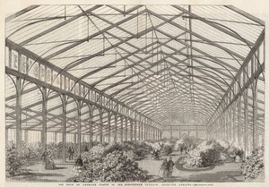 Die Ausstellung amerikanischer Pflanzen im Ashburham Pavilion, Cremorne Gardens