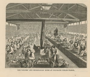 Schneider- und Schusterraum im Coldbath Fields Prison