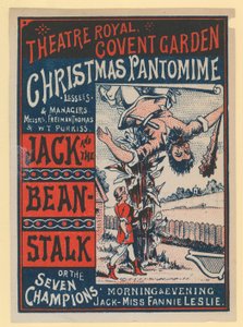 Theatre Royal Covent Garden Weihnachts-Pantomime von English School