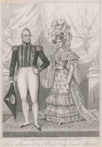 Ihre Majestäten König Wilhelm IV. und Königin Adelaide von English School