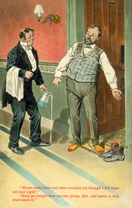 Diese Stiefel (Farblithografie) von English School