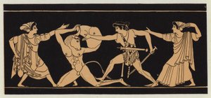 Theseus tötet den Minotaurus von English School