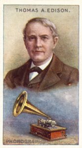 Thomas Alva Edison, Phonograph von English School