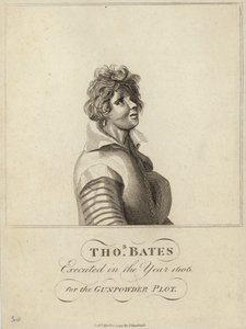 Thomas Bates, hingerichtet im Jahr 1606 für das Schießpulverkomplott von English School