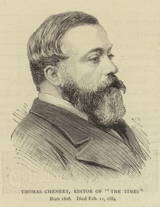 Thomas Chenery, Herausgeber der "The Times" (Stich) von English School