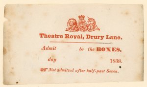 Ticket für Drury Lane Theatre, London von English School