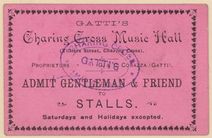 Ticket für Gattis Charing Cross Music Hall von English School