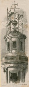 Zeitball an der Station der Electric Telegraph Company, West Strand von English School