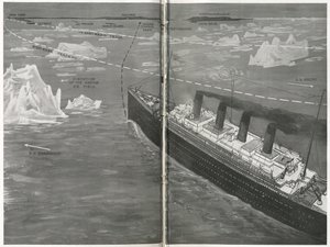 Titanic im Eisfeld, aus 