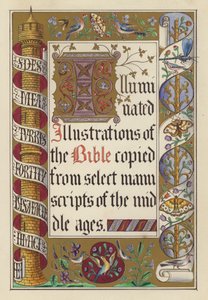 Titelbild-Illustration für Illuminierte Illustrationen der Bibel von English School