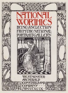 Titelblatt-Illustration für National Worthies, eine Auswahl aus der National Portrait Gallery von English School