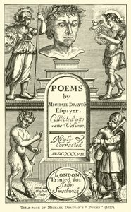 Titelseite von Michael Draytons Gedichten, 1637