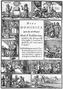Titelseite zu Thomas Youngs Dies Dominica, 1639 von English School