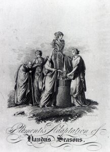 Titelseite von Muzio Clementis Bearbeitung für Klavier von Joseph Haydns Oratorium Die Jahreszeiten von English School