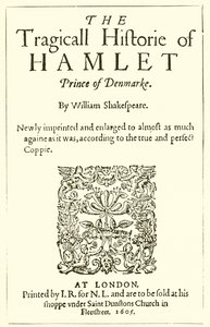 Titelseite von Shakespeares Hamlet von English School