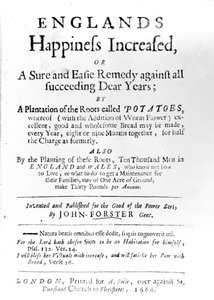 Titelseite zu Englands Happiness Increased von John Forster, veröffentlicht 1664 von English School