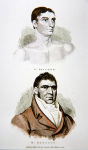 Tom Belcher und Gregson, aus einem Druck veröffentlicht 1813 von English School