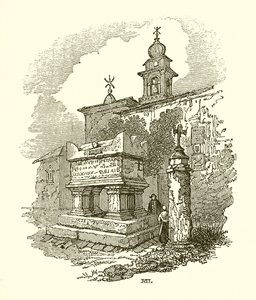 Grab von Petrarca in Arqua von English School