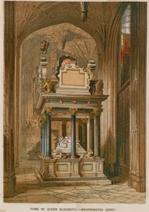 Grab von Königin Elisabeth I in der Westminster Abbey von English School