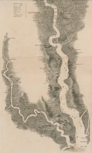 Tomblesons Panoramakarte der Themse und Medway