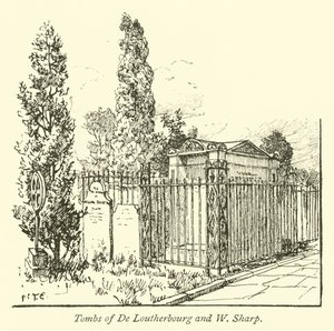 Gräber von De Loutherbourg und W. Sharp