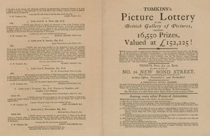 Tomkinss Bildlotterie der British Gallery of Pictures von English School