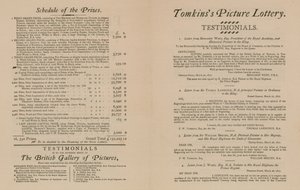 Tomkinss Bildlotterie der British Gallery of Pictures von English School