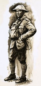 Tommy Atkins, der zurückkehrende Held des Ersten Weltkriegs von English School