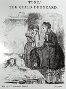 Tony, das betrunkene Kind, ca. 1860 von English School