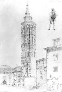 Torre Nueva von Zaragoza, 1831 von English School