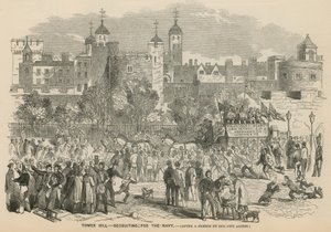 Tower Hill, London: Rekrutierung für die Marine von English School