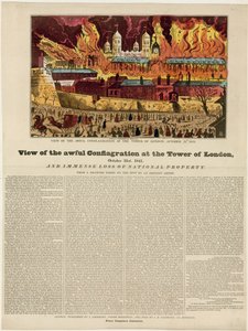 Tower von London Feuer, 1841