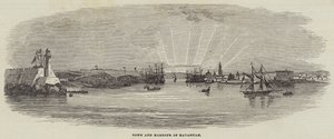 Stadt und Hafen von Havannah (Gravur) von English School