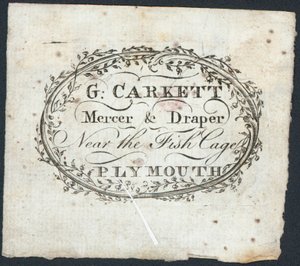 Handelskarte, G Carkett von English School