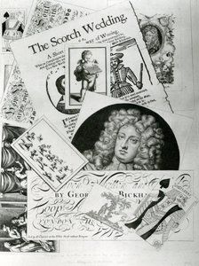 Handelskarte, graviert von George Bickman (Gravur) von English School