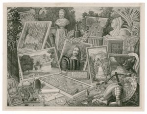 Visitenkarte von Robert Martin, Förderung der Fähigkeiten in der Lithografiekunst, 1830 von English School